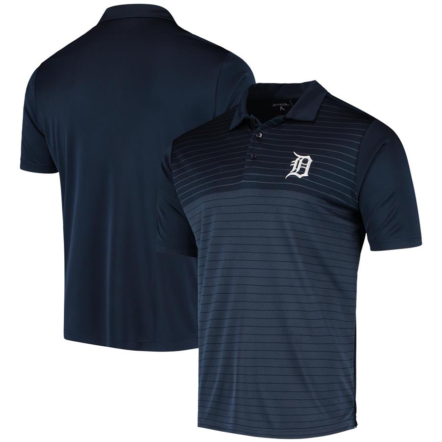 Detroit Tigers Antigua Logo Relay Polo - Navy