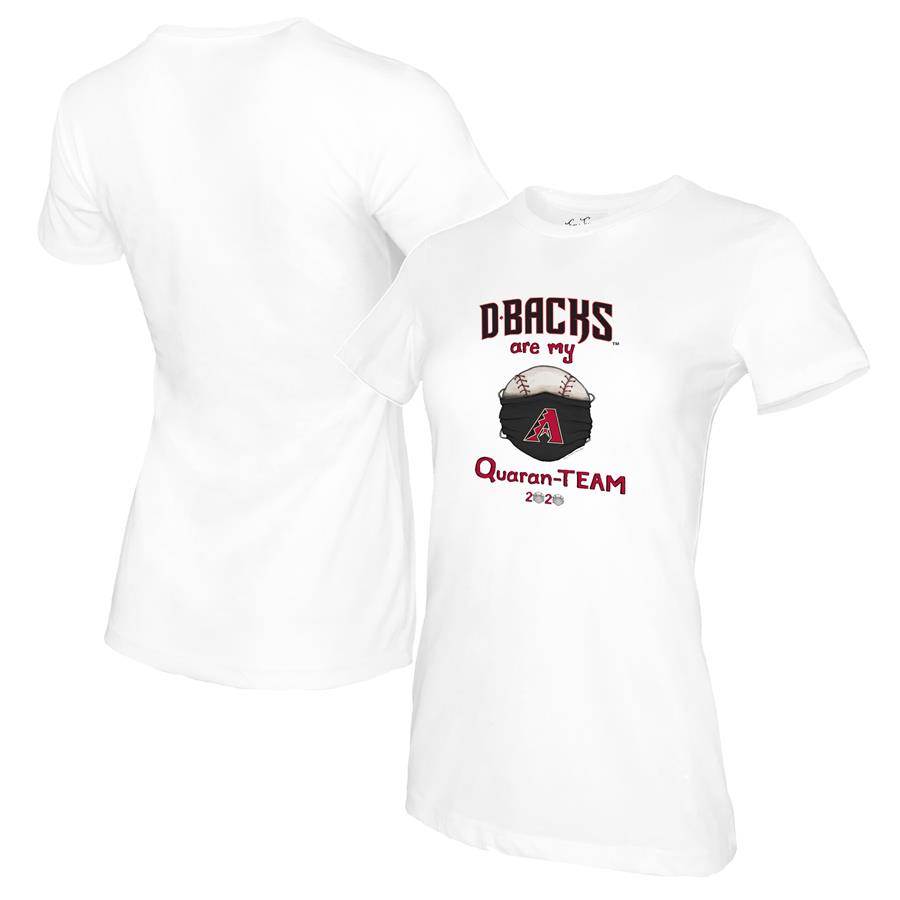 Arizona Diamondbacks Tiny Turnip Women's QuaranTeam T-Shirt - White