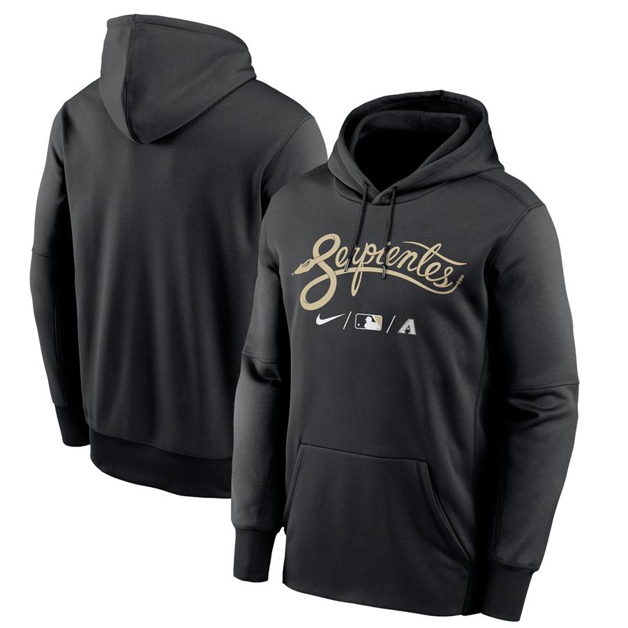 Arizona Diamondbacks Nike 2021 City Connect Therma Pullover Hoodie - Black