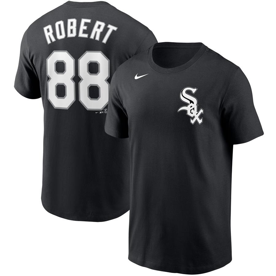 Luis Robert Chicago White Sox Nike Name & Number T-Shirt - Black