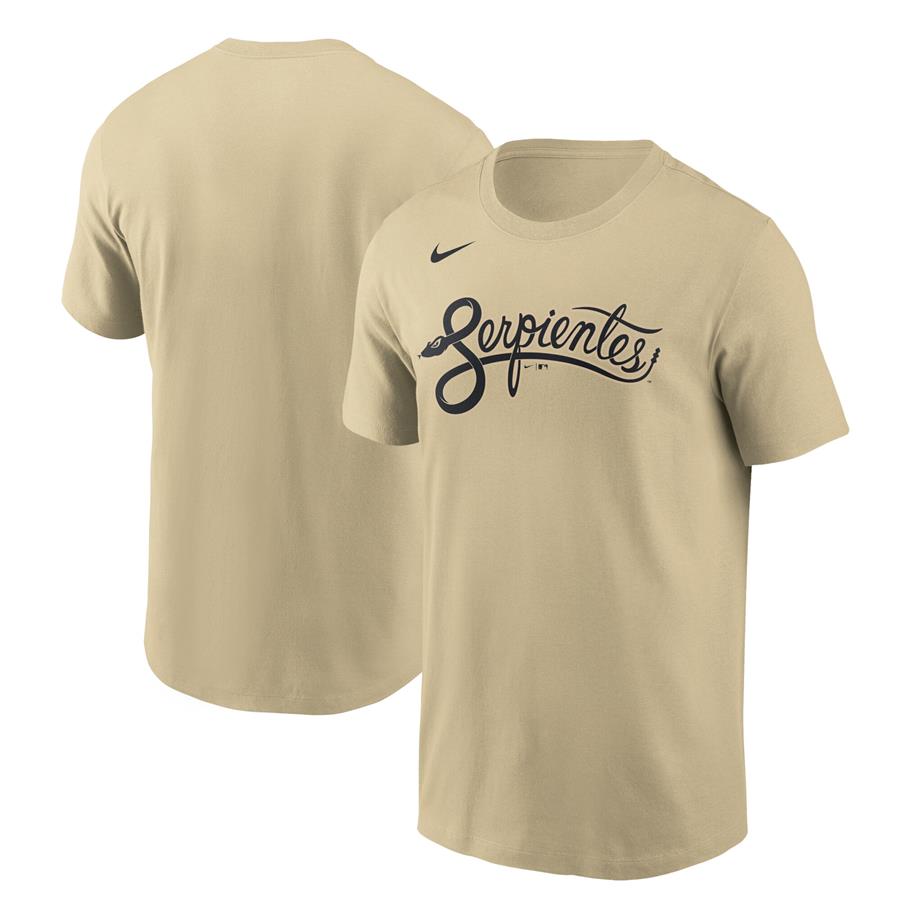 Arizona Diamondbacks Nike 2021 City Connect Wordmark T-Shirt - Tan
