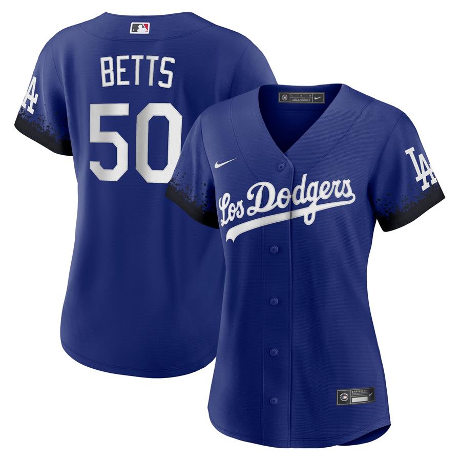 Mookie Betts Los Angeles Dodgers Nike Women's 2021 City Connect Replica Player Jersey - Royal