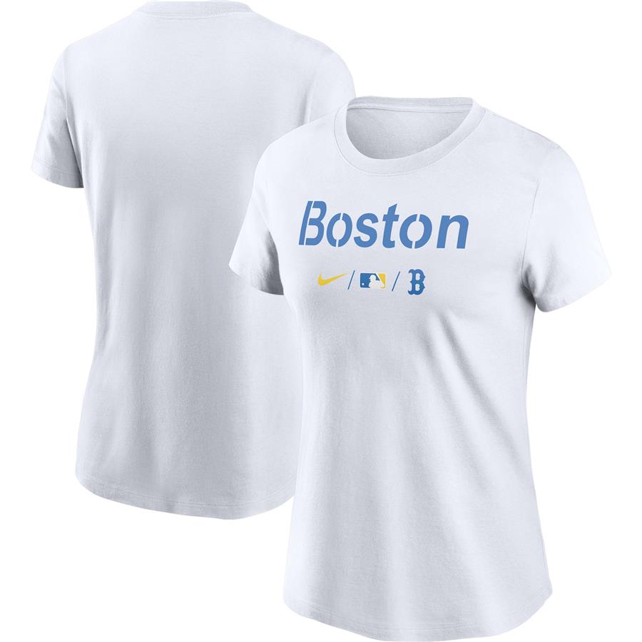 Boston Red Sox Nike Women's 2021 City Connect Wordmark T-Shirt - White