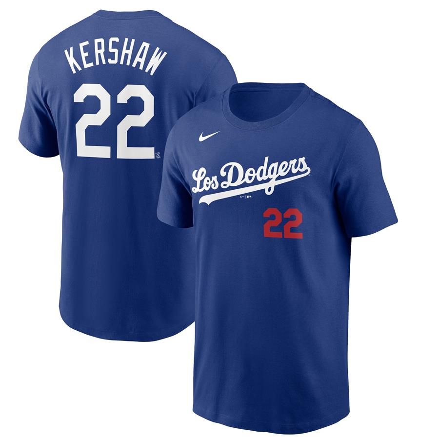 Clayton Kershaw Los Angeles Dodgers Nike 2021 City Connect Name & Number T-Shirt - Royal