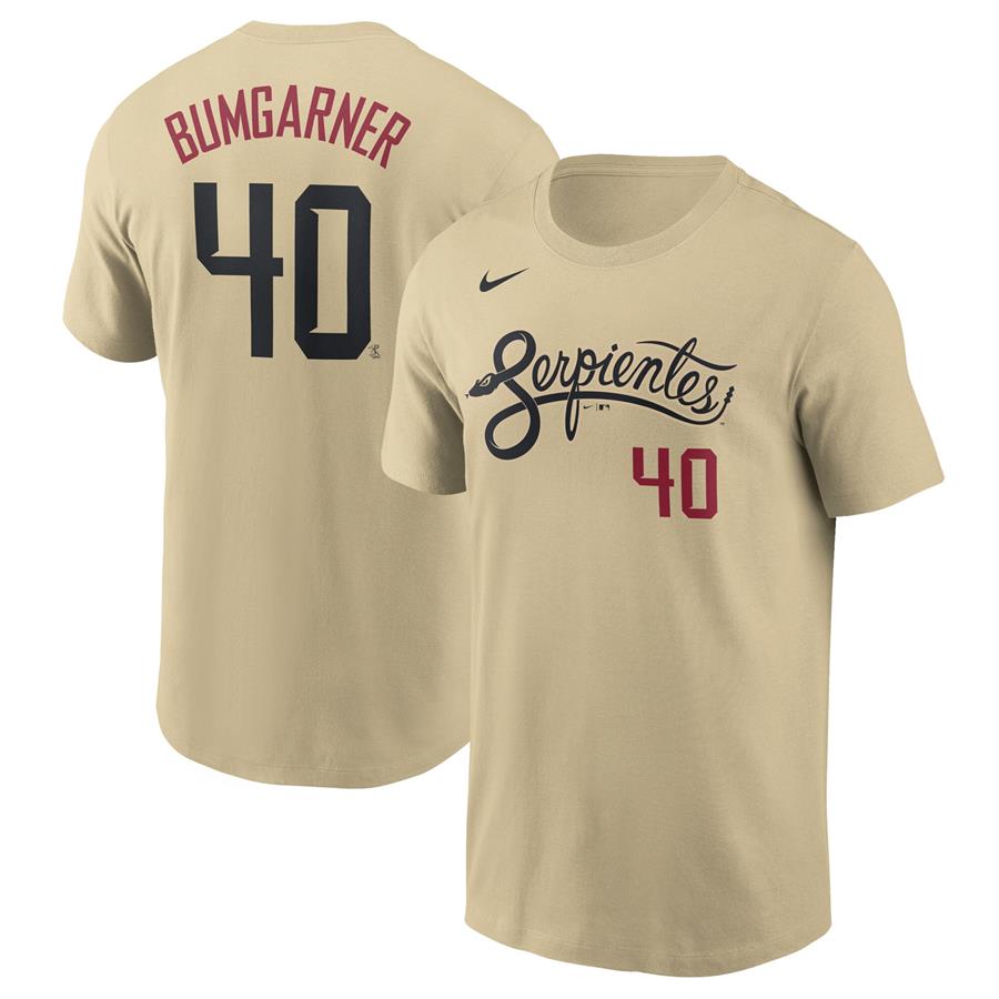 Madison Bumgarner Arizona Diamondbacks Nike 2021 City Connect Name & Number T-Shirt - Gold