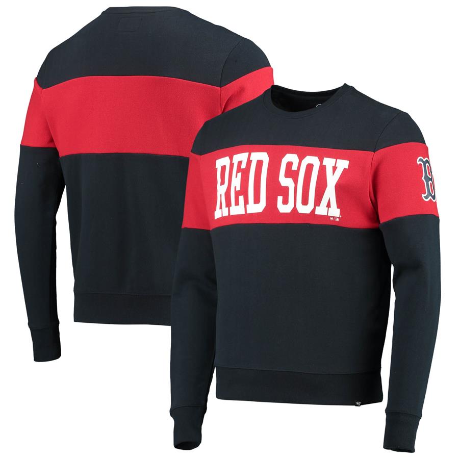 Boston Red Sox '47 Interstate Pullover Sweatshirt - Navy
