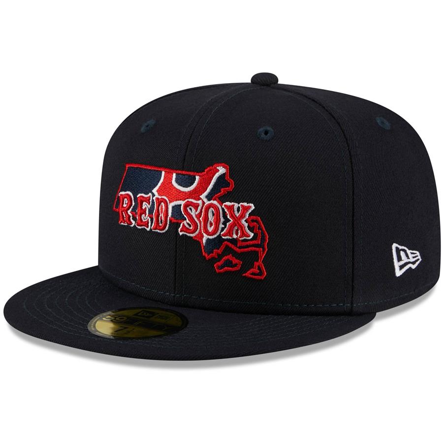 Boston Red Sox New Era Local II 59FIFTY Fitted Hat - Navy