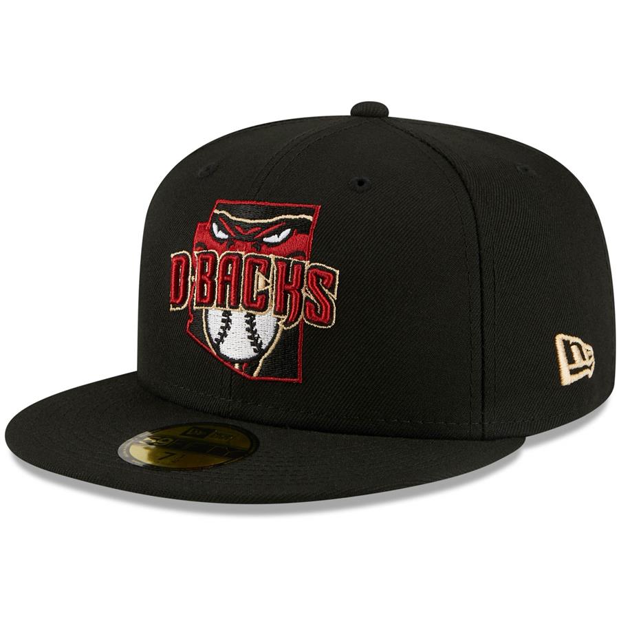 Arizona Diamondbacks New Era Local II 59FIFTY Fitted Hat - Black