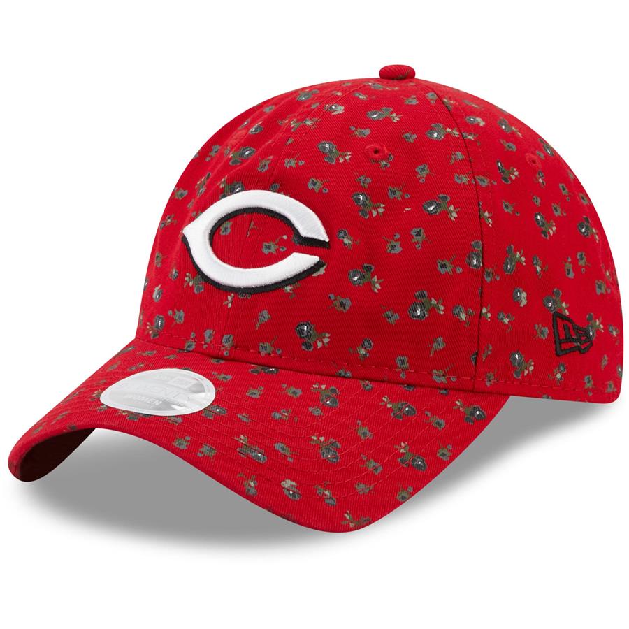 Cincinnati Reds New Era Women's Floral 9TWENTY Adjustable Hat - Red
