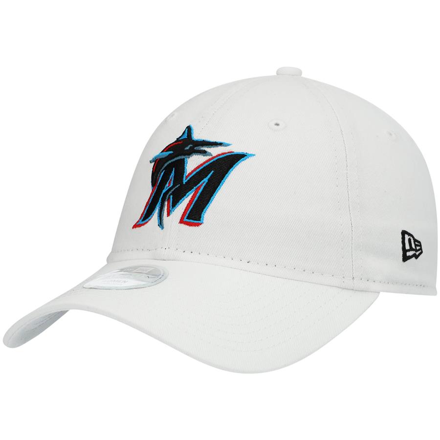 Miami Marlins New Era Women's Core Classic II 9TWENTY Adjustable Hat - White