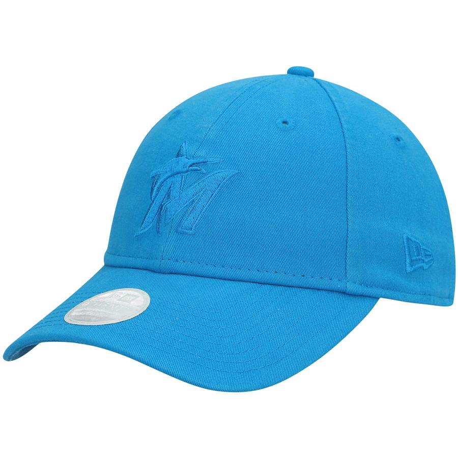 Miami Marlins New Era Women's Tonal 9TWENTY Adjustable Hat - Blue
