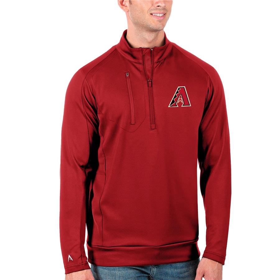 Arizona Diamondbacks Antigua Generation Quarter-Zip Pullover Jacket - Red