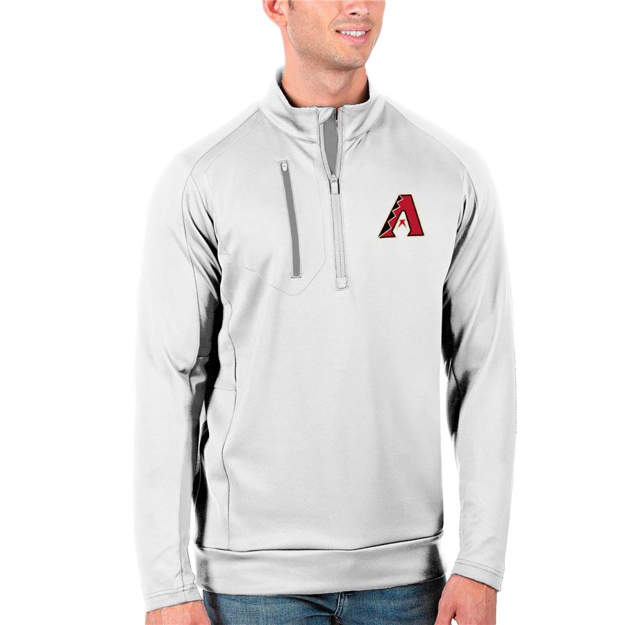 Arizona Diamondbacks Antigua Generation Quarter-Zip Pullover Jacket - White