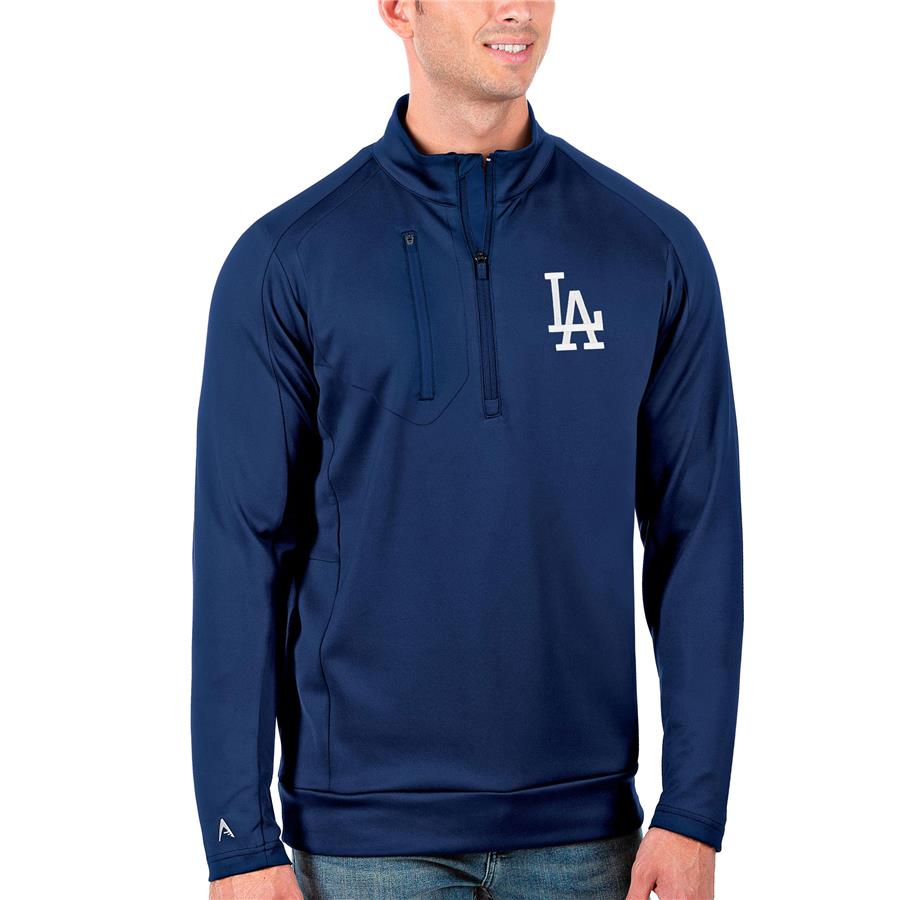 Los Angeles Dodgers Antigua Generation Quarter-Zip Pullover Jacket - Royal