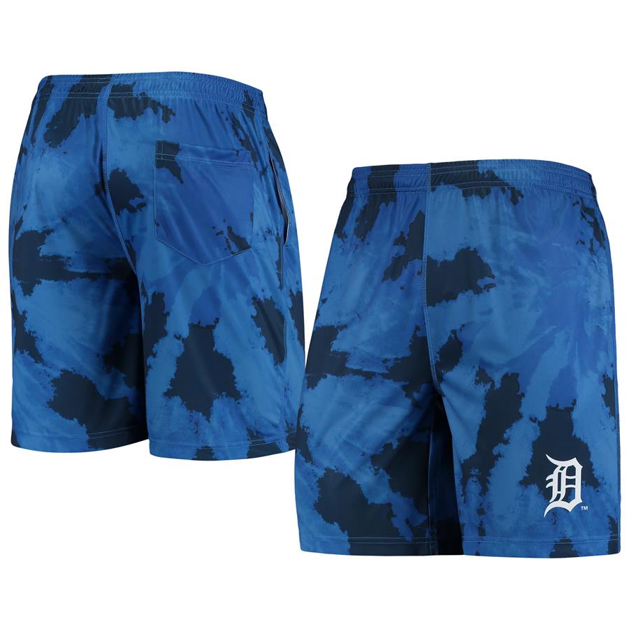 Detroit Tigers FOCO Tie-Dye Training Shorts - Navy
