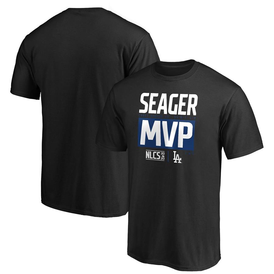 Corey Seager Los Angeles Dodgers Fanatics Branded 2020 National League Champions MVP T-Shirt - Black