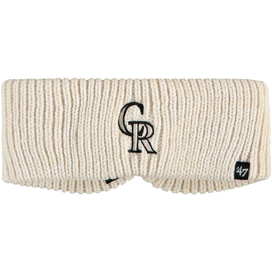 Colorado Rockies '47 Women's Meeko Knit Headband - Cream