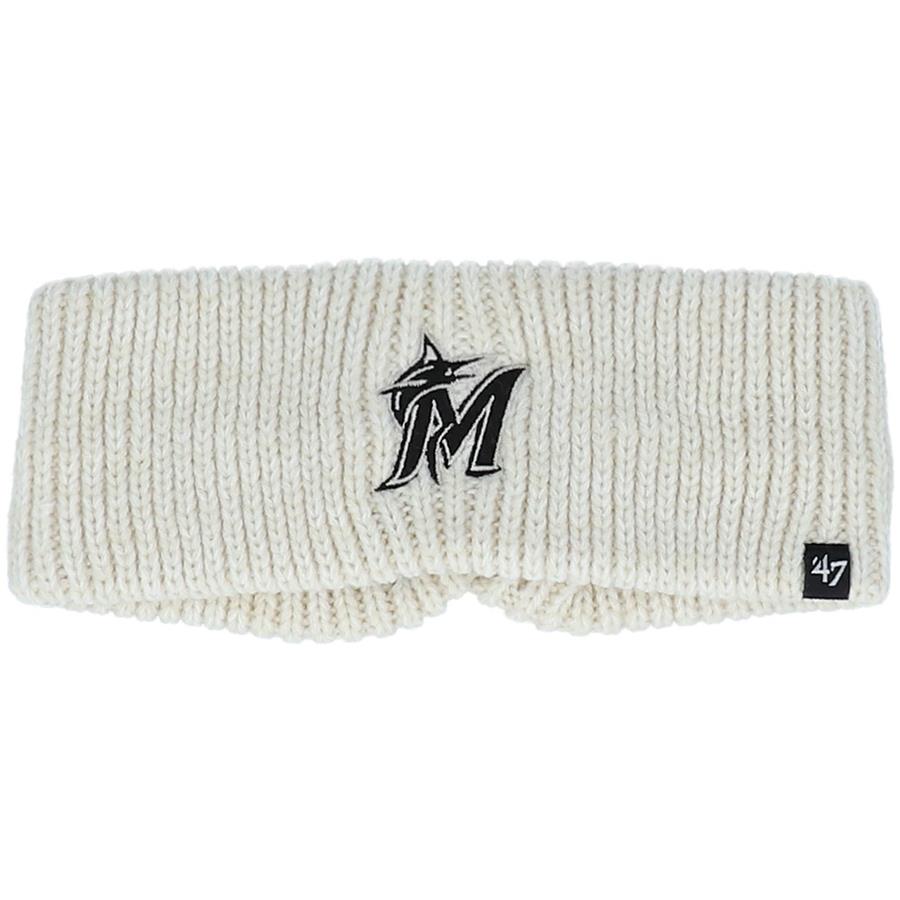 Miami Marlins '47 Women's Meeko Knit Headband - Cream
