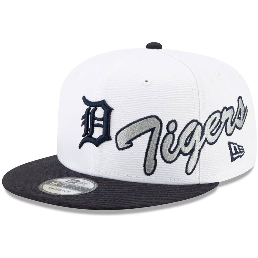 Detroit Tigers New Era Vintage 9FIFTY Snapback Hat - White