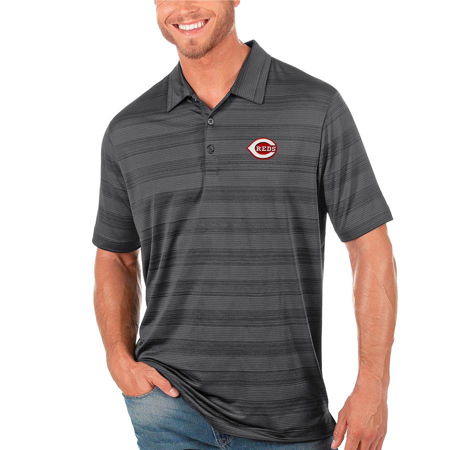 Cincinnati Reds Antigua Compass Polo - Gray