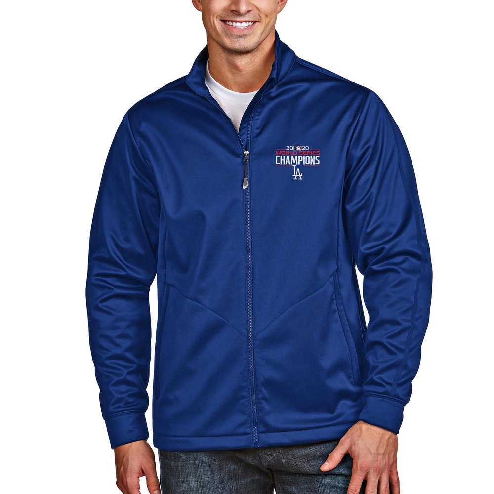 Los Angeles Dodgers Antigua 2020 World Series Champions Full-Zip Golf Jacket - Royal