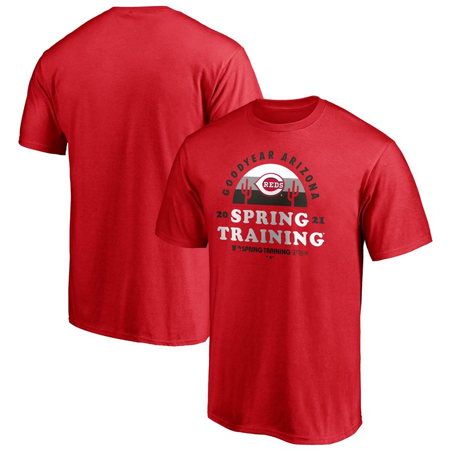 Cincinnati Reds Fanatics Branded 2021 Spring Training Cactus League Upper Deck T-Shirt - Red