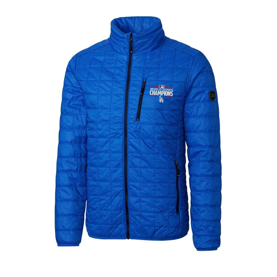Los Angeles Dodgers Cutter & Buck 2020 World Series Champions Rainier Full-Zip Jacket - Royal