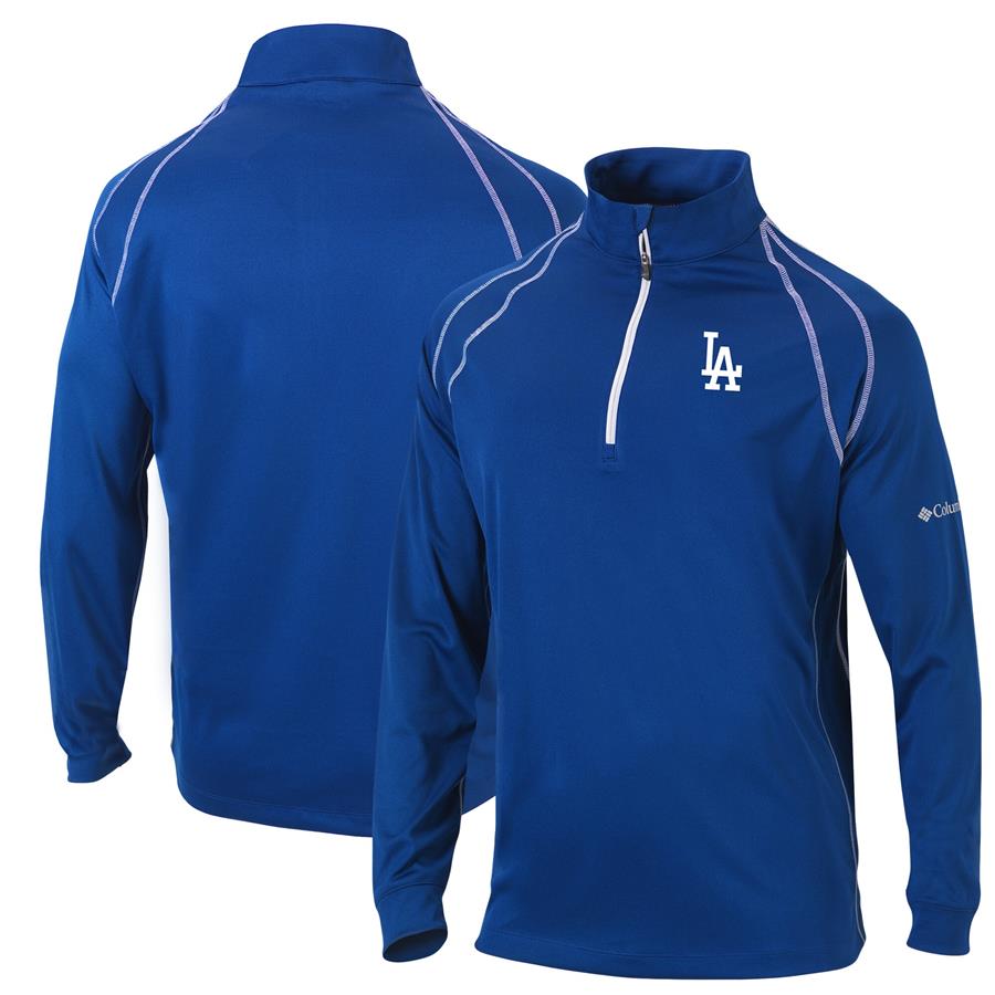 Los Angeles Dodgers Columbia Range Session Quarter-Zip Pullover Jacket - Royal