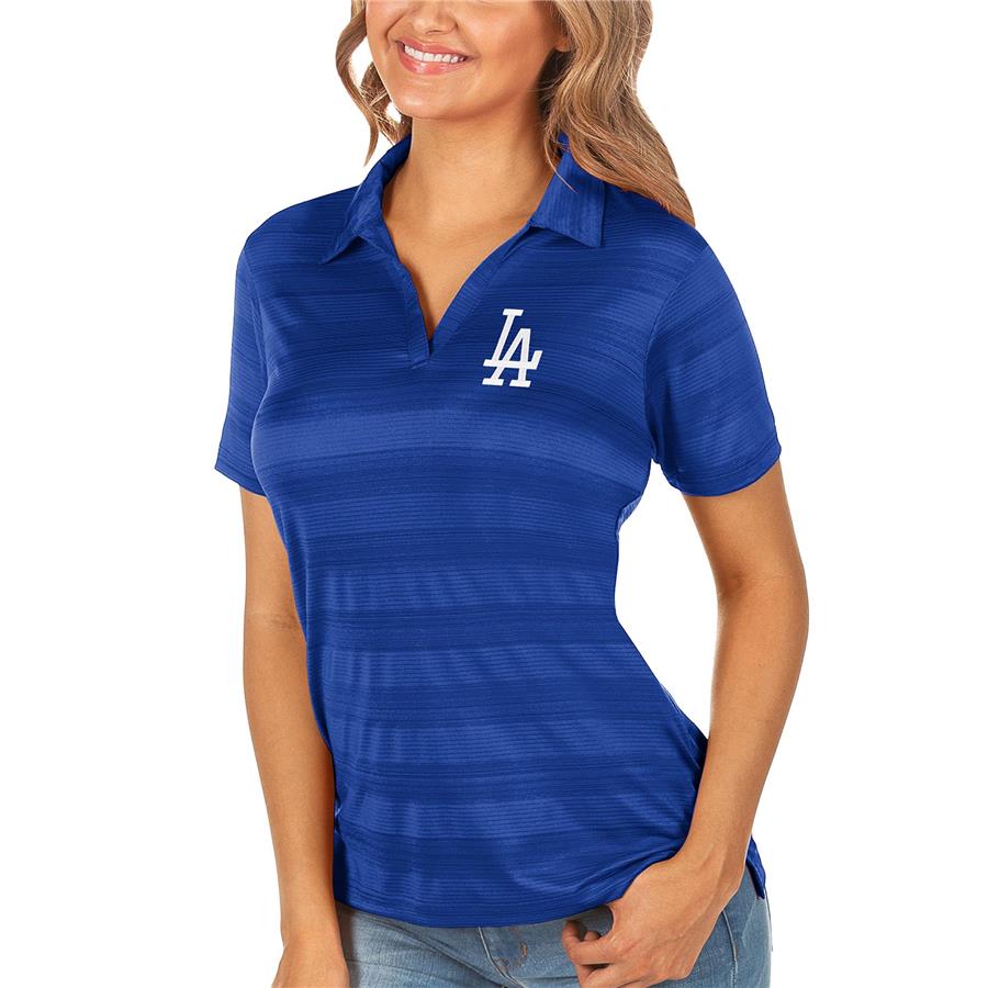 Los Angeles Dodgers Antigua Women's Compass Polo - Royal