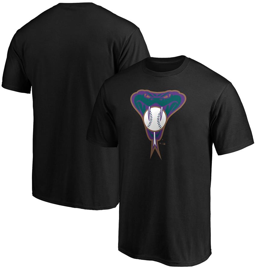 Arizona Diamondbacks Fanatics Branded Cooperstown Collection Huntington Logo T-Shirt - Black