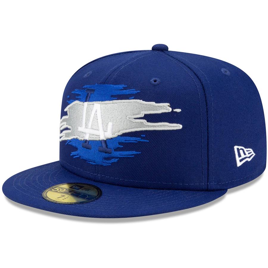 Los Angeles Dodgers New Era Logo Tear 59FIFTY Fitted Hat - Royal