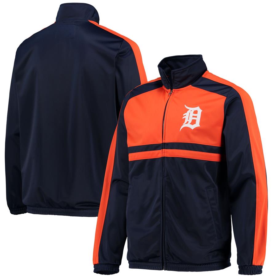 Detroit Tigers G-III Sports by Carl Banks Full-Zip Track Jacket - Navy