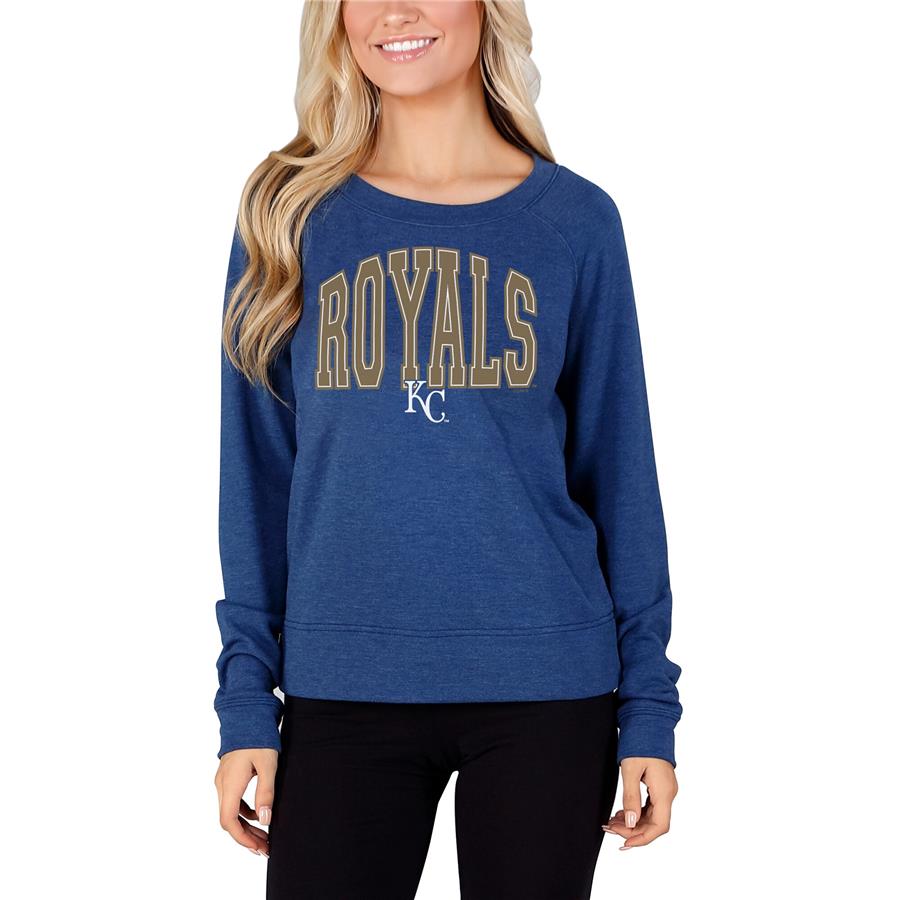 Kansas City Royals Concepts Sport Women's Mainstream Terry Long Sleeve T-Shirt - Royal