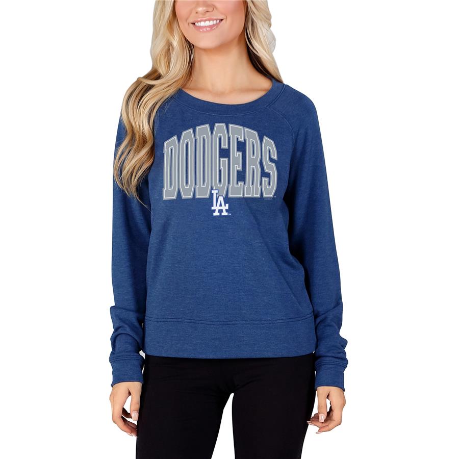 Los Angeles Dodgers Concepts Sport Women's Mainstream Terry Long Sleeve T-Shirt - Royal