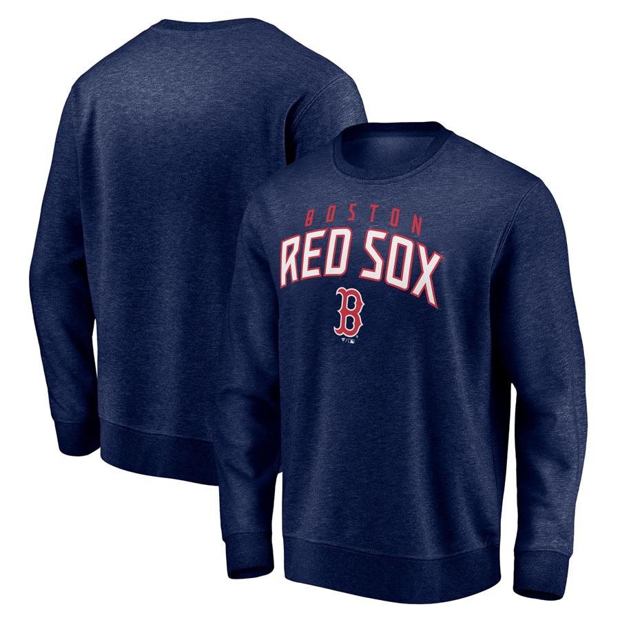 Boston Red Sox Fanatics Branded Gametime Arch Pullover Sweatshirt - Navy