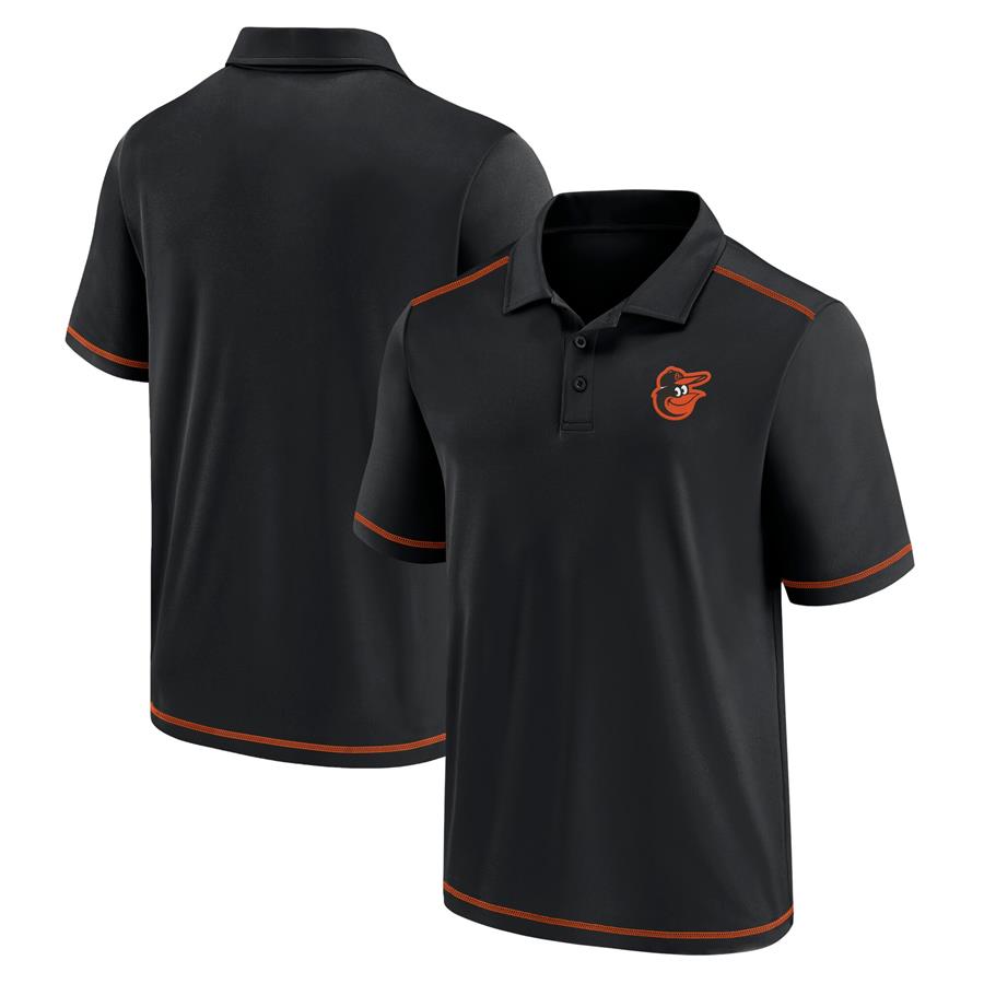 Baltimore Orioles Fanatics Branded Primary Team Logo Polo - Black
