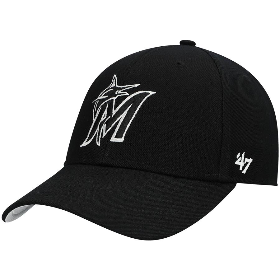 Miami Marlins '47 MVP Adjustable Hat - Black