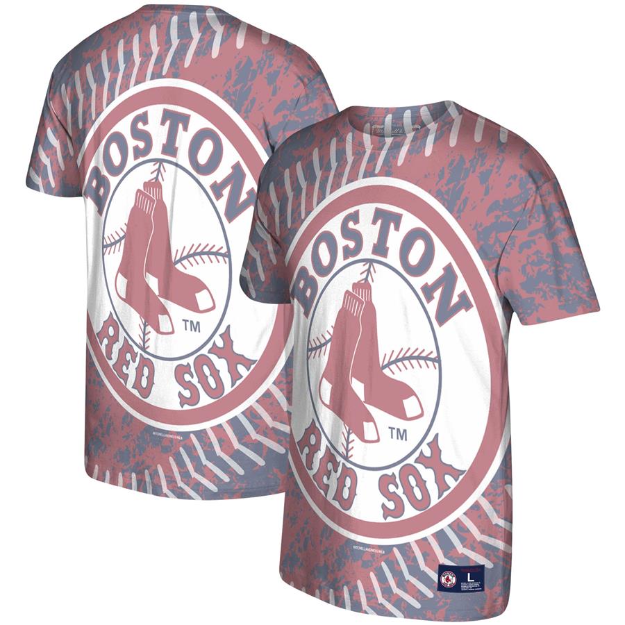 Boston Red Sox Mitchell & Ness Historic Logo Jumbotron T-Shirt - Red