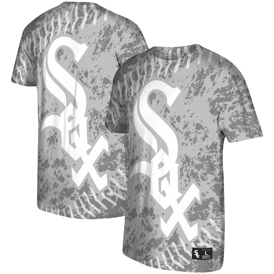 Chicago White Sox Mitchell & Ness Jumbotron T-Shirt - Gray