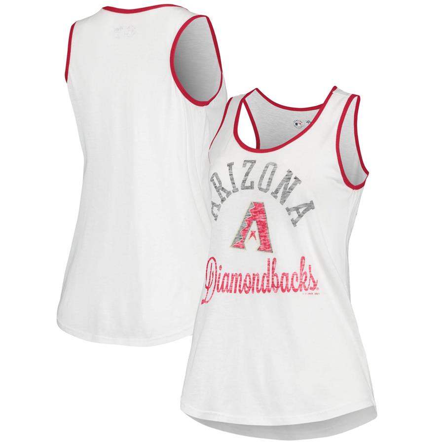 Arizona Diamondbacks G-III Sports by Carl Banks Women's Grand Slam Tank Top - White