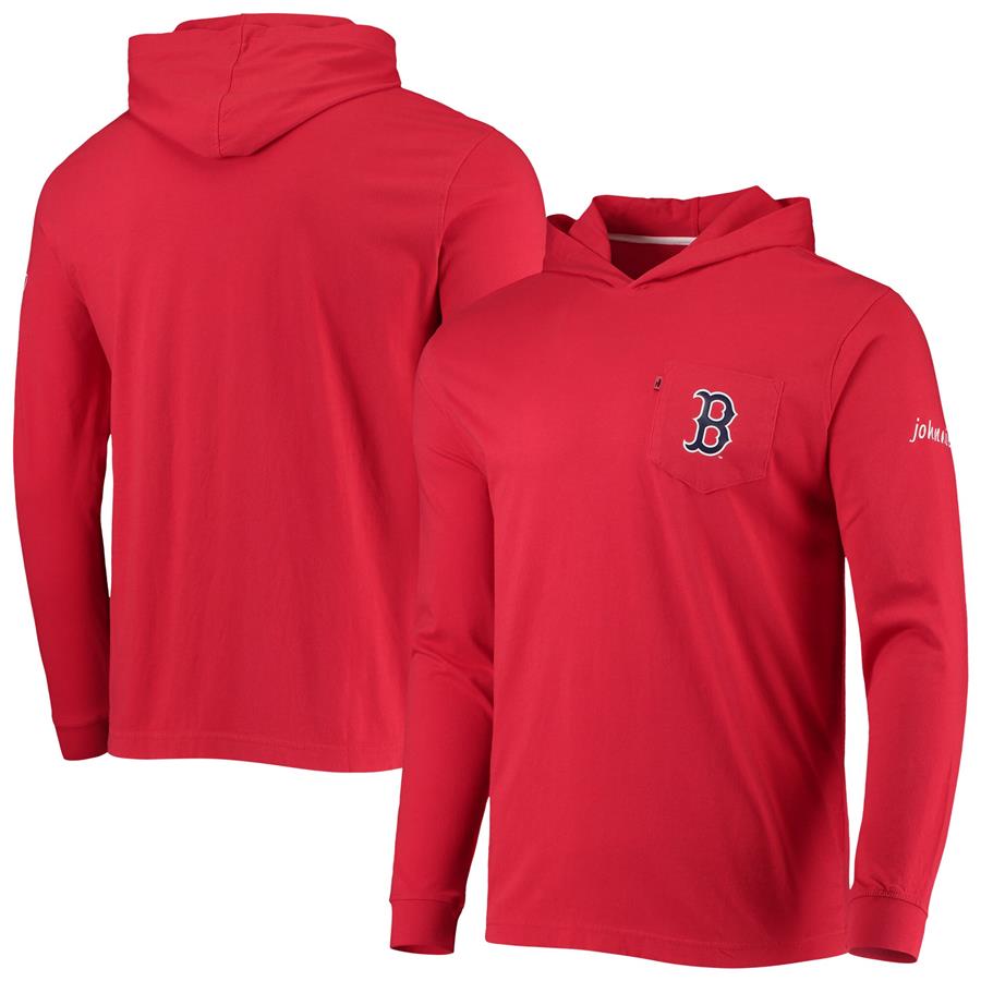 Boston Red Sox johnnie-O Eller Hoodie Long Sleeve T-Shirt - Red