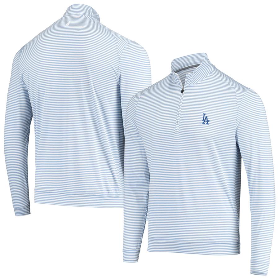 Los Angeles Dodgers johnnie-O Turn Quarter-Zip Jacket - Light Blue