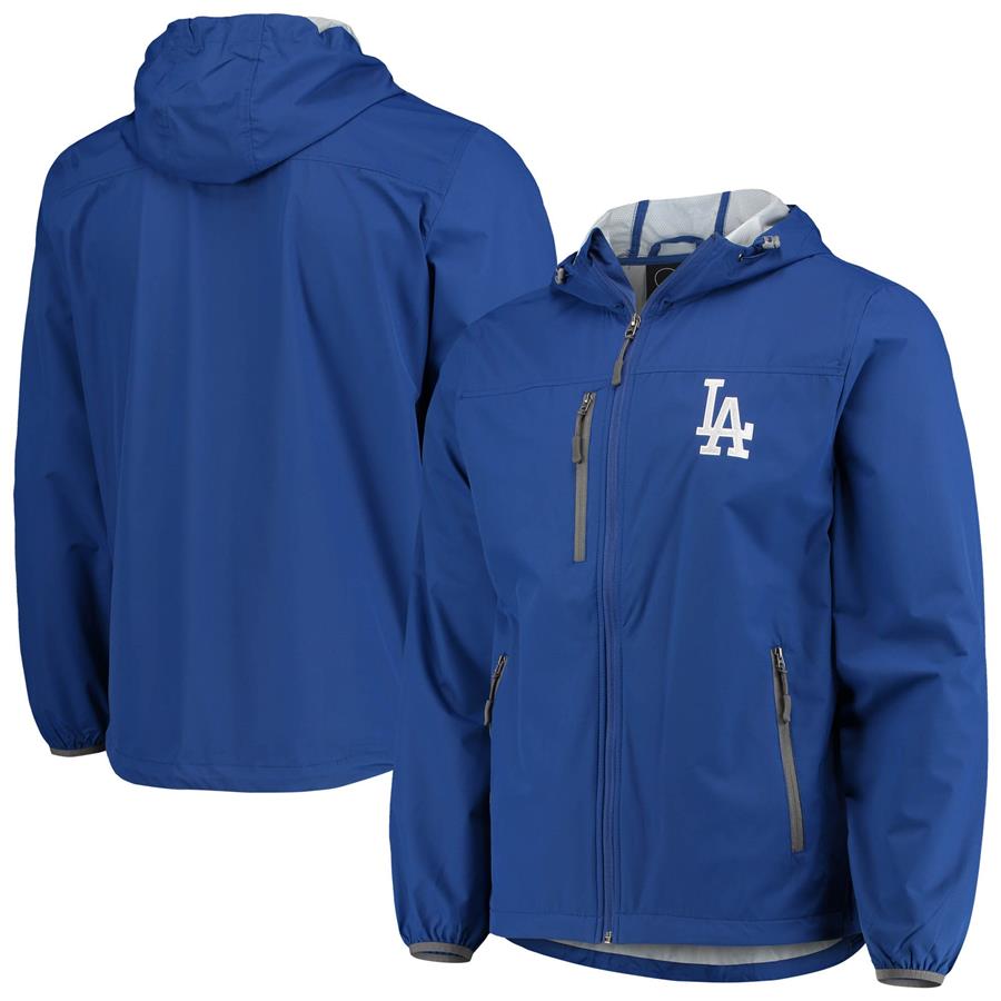 Los Angeles Dodgers G-III Sports by Carl Banks Double Play Hoodie Full-Zip Jacket - Royal