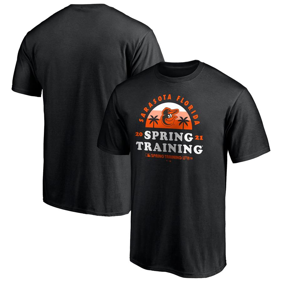 Baltimore Orioles Fanatics Branded 2021 Spring Training Upper Deck T-Shirt - Black