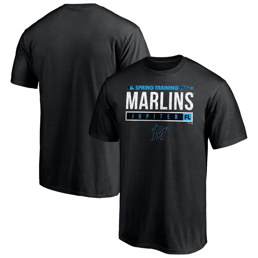 Miami Marlins Fanatics Branded 2021 Spring Training Uncle Charlie T-Shirt - Black