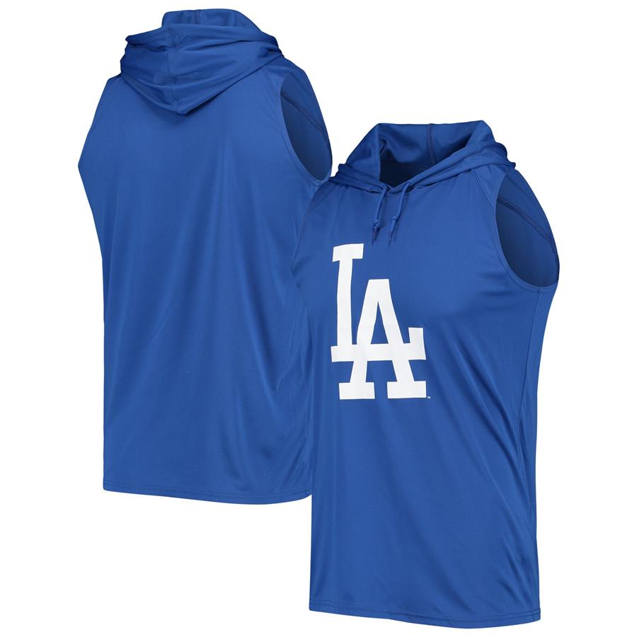 Los Angeles Dodgers Stitches Sleeveless Pullover Hoodie - Royal