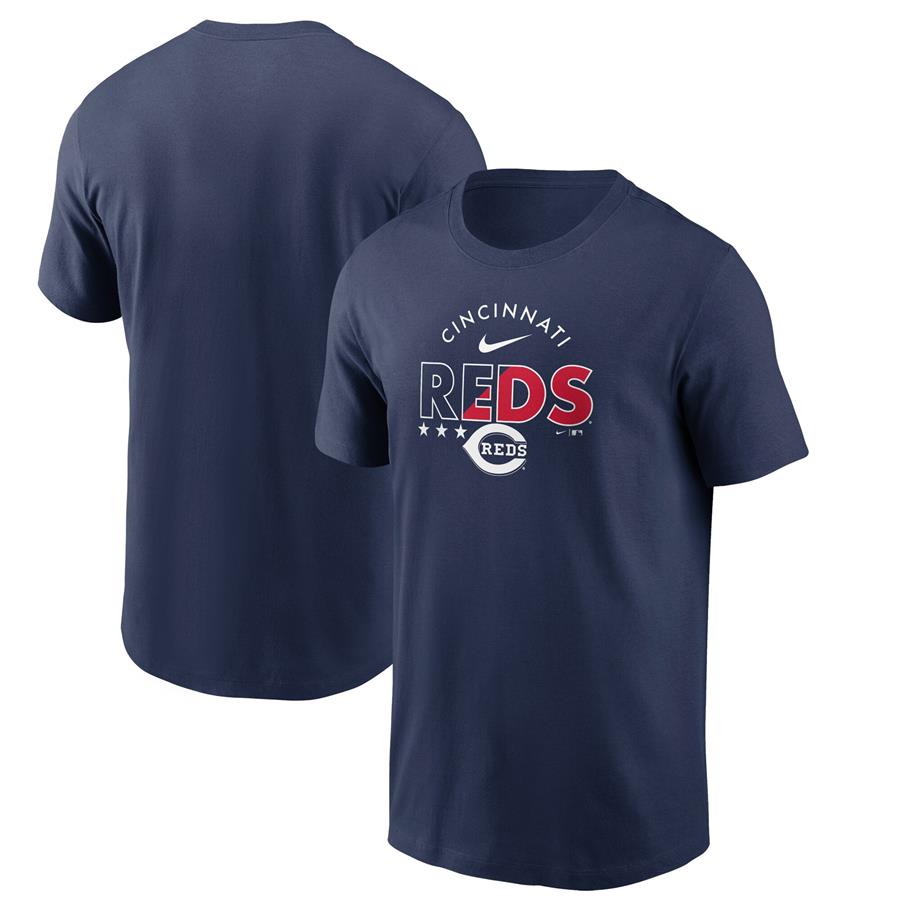 Cincinnati Reds Nike Team Americana T-Shirt - Navy