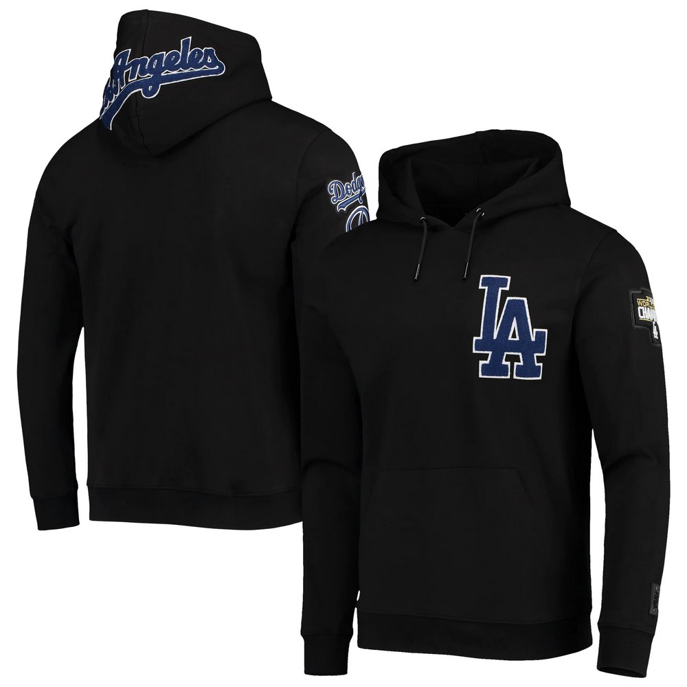 Los Angeles Dodgers Pro Standard Team Logo Pullover Hoodie - Black