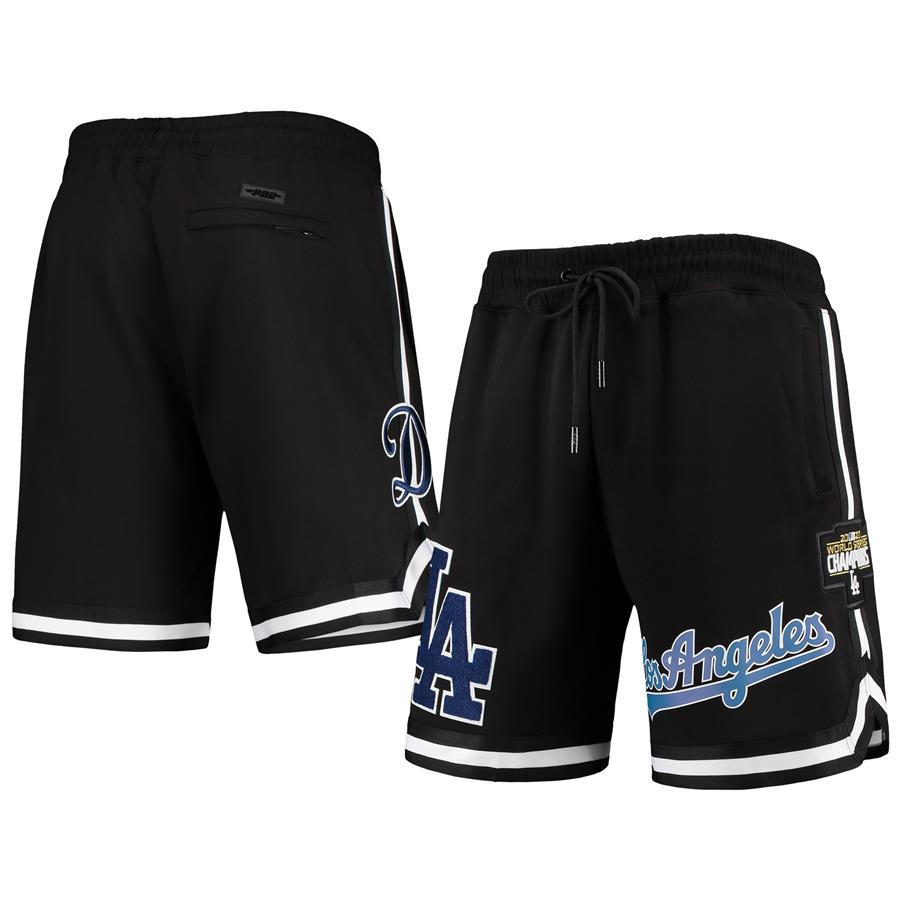 Los Angeles Dodgers Pro Standard 2020 World Series Champions Team Shorts - Black
