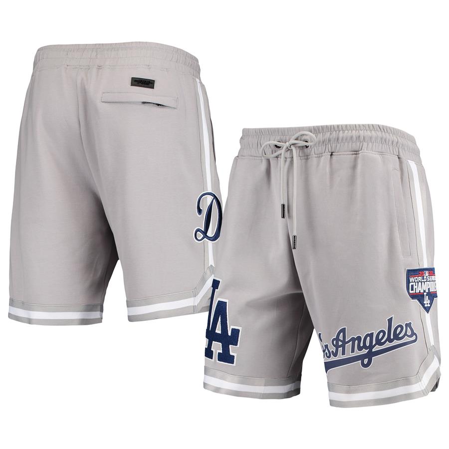 Los Angeles Dodgers Pro Standard 2020 World Series Champions Team Shorts - Gray